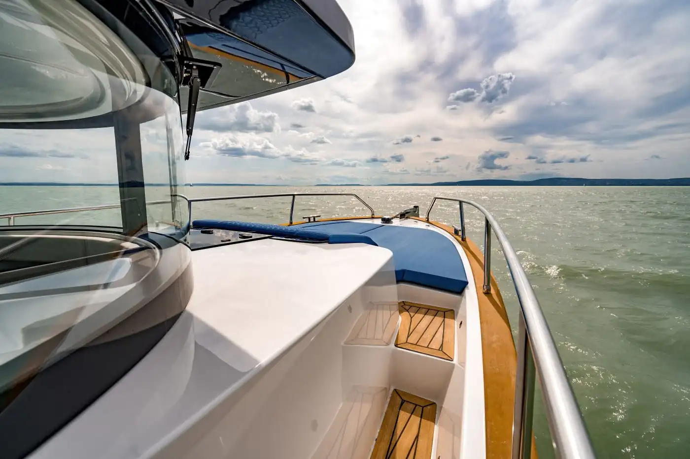 Luxury boat on the sea